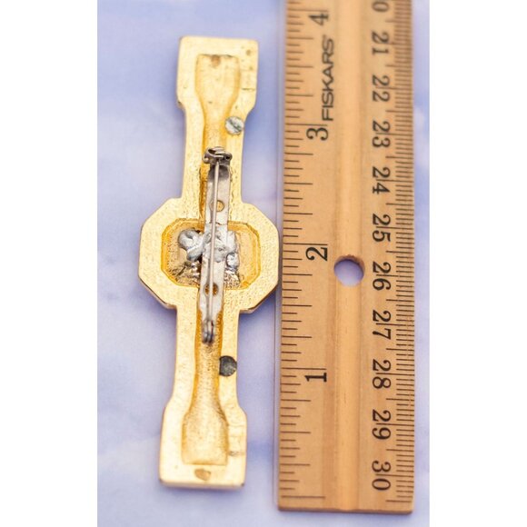 Vintage Minimalist Designer Brooch - S27 - Picture 3 of 3